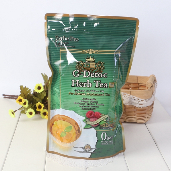 日本原装Esthe Pro绿色排出系混合花草茶30包HerbTea树莓味轻修身-图0