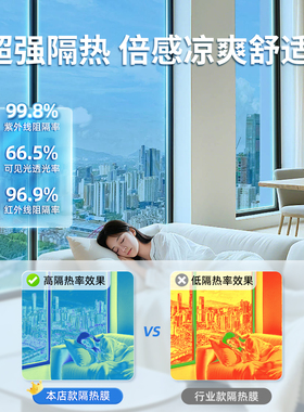 飞彩隔热防晒膜单向透视防窥
