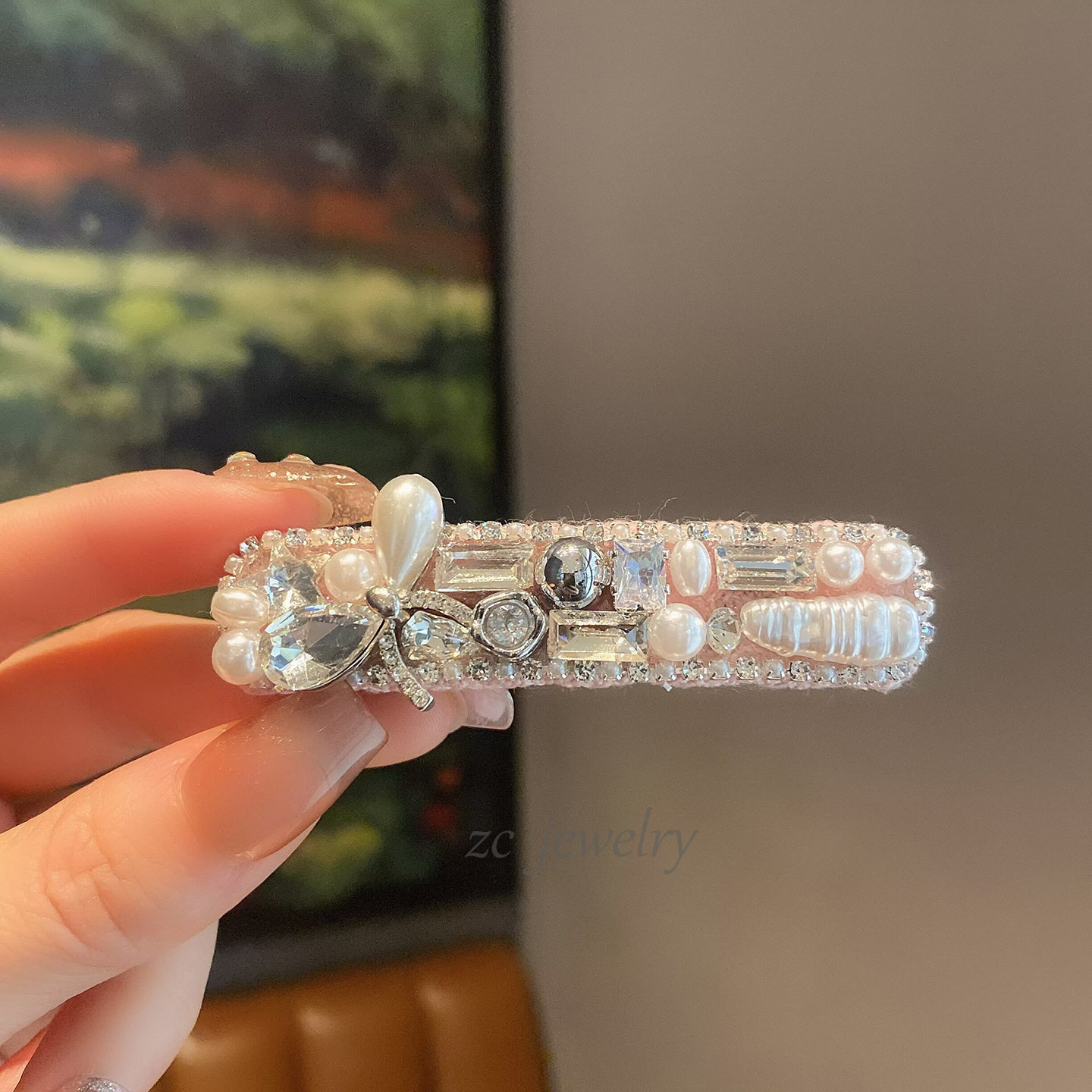 韩版水晶满钻蝴蝶结bb夹高端气质刘海夹时尚百搭侧边夹后脑勺发夹,淘宝优惠券,粉丝福利购,淘宝优惠卷