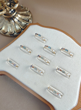 敦丽珠宝日系多宝石戒指