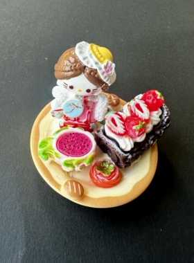 买5送1【手作食玩小世界】潮玩diy树脂粘土手作仿真食玩摆件成品