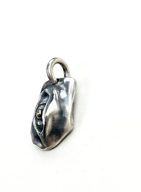 暗黑神秘风925银做旧眼睛吊坠