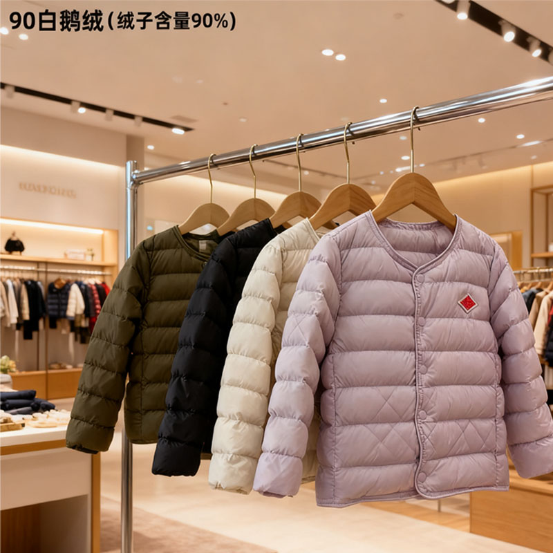 90鹅校服神器内胆儿童羽绒服男童女童加厚保暖外套2025新款冬装潮 - 图3