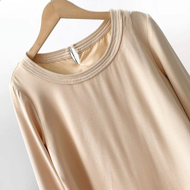 Elegant loose three-quarter sleeve dress for women summer