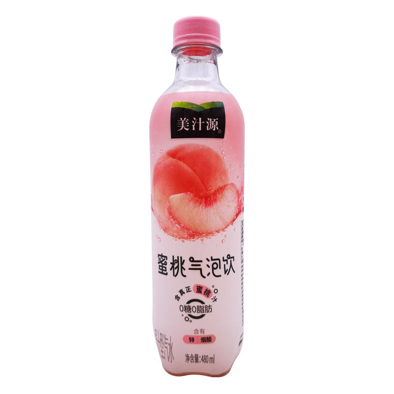 可口可乐美汁源蜜桃味气泡水480ml*12瓶装碳 - 图3