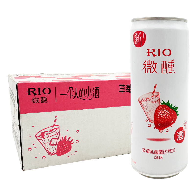 锐澳鸡尾酒 RIO微醺低度果味330ml*24罐装混合多种可选果酒气泡酒