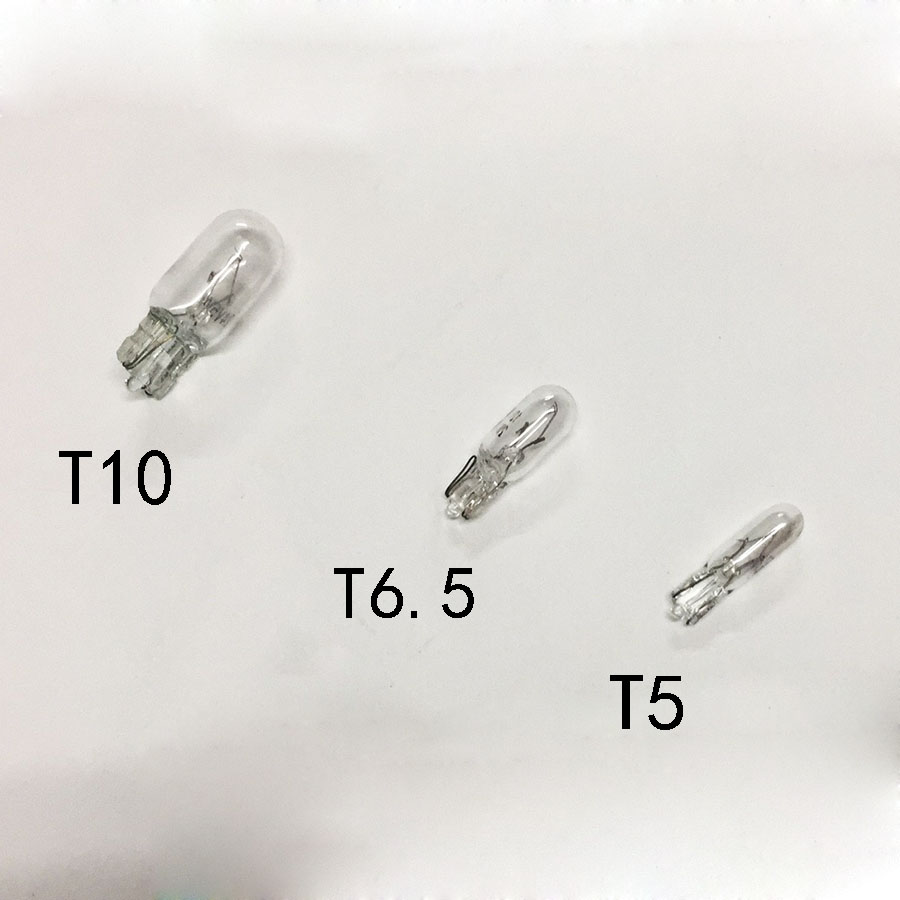 仪表小灯泡T5T6.5T10示宽灯12V24V1.2V2W3W5W扁插小灯珠汽车货车-图0