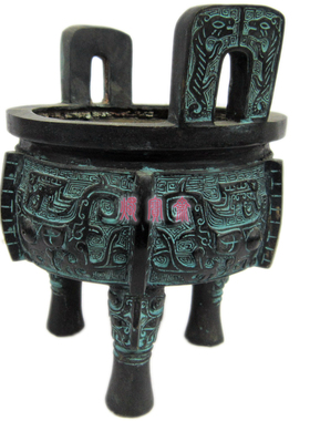宝鼎香炉圆鼎纯铜质仿古青铜器