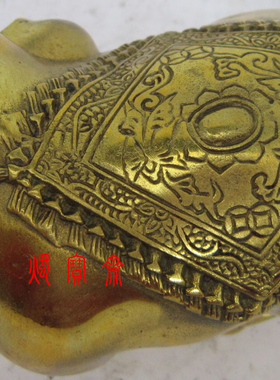 福猪财猪一对纯铜质风水摆件