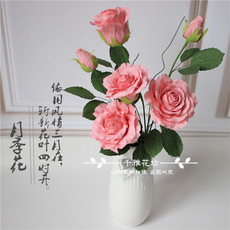 Бумага крепированная 大月季花材料包 学习套件 纸藤皱纹纸diy 手工花礼物