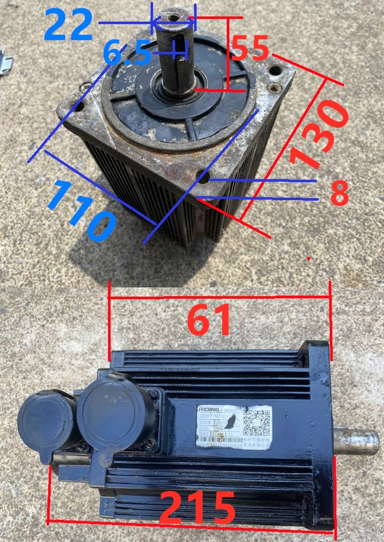 1.5KW日鼎交流伺服驱动器DHE3206-VT/EG30电机130STM100A2A-1套装-图2