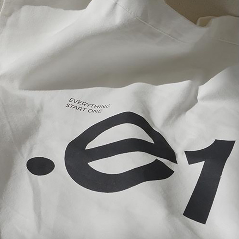 官方授权.e1设计师品牌 定制logo帆布包单肩大容量百搭帆布袋,淘宝优惠券,粉丝福利购,淘宝优惠卷