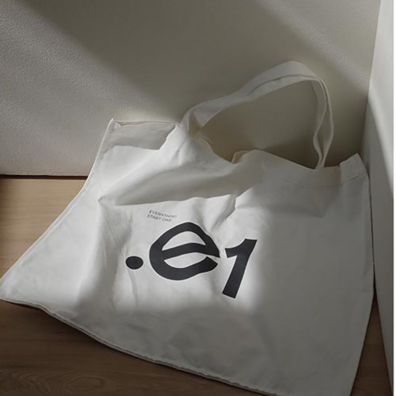 官方授权.e1设计师品牌 定制logo帆布包单肩大容量百搭帆布袋,淘宝优惠券,粉丝福利购,淘宝优惠卷