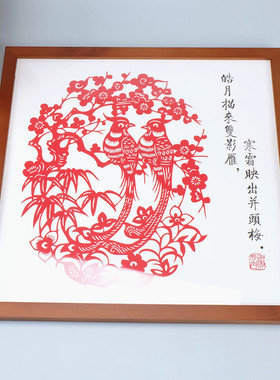 剪纸画定制尺寸剪纸图案来图定制
