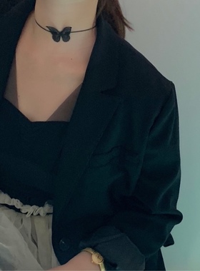 晚时光blackchoker白色黑色颈链