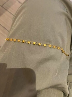 复古金色五角星环绕手链叠戴