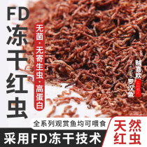 Freeze-dried red worm dry light cofish goldfish peacock fish fighting fish small fish tropical fish to watch fish food feed fish food