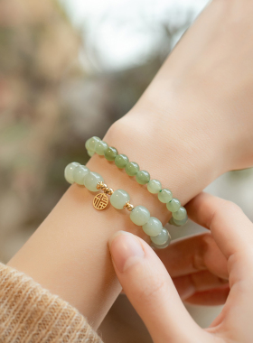 和田玉diy散珠手链配珠晴水