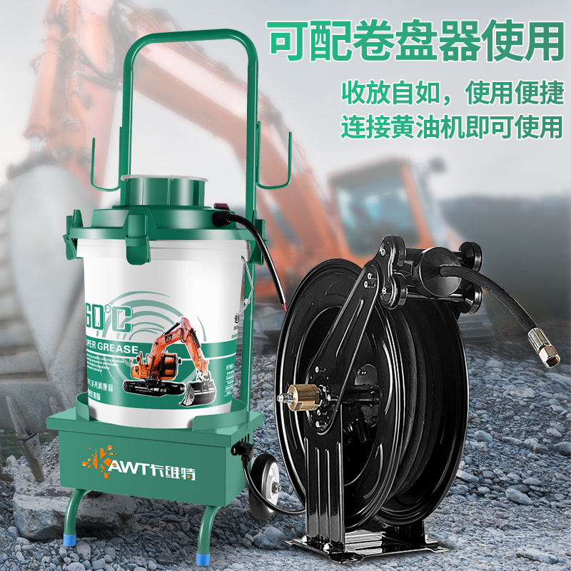 卡维特电动黄油枪挖机专用24v220v高压黄油机全自动打油注油神器-图2