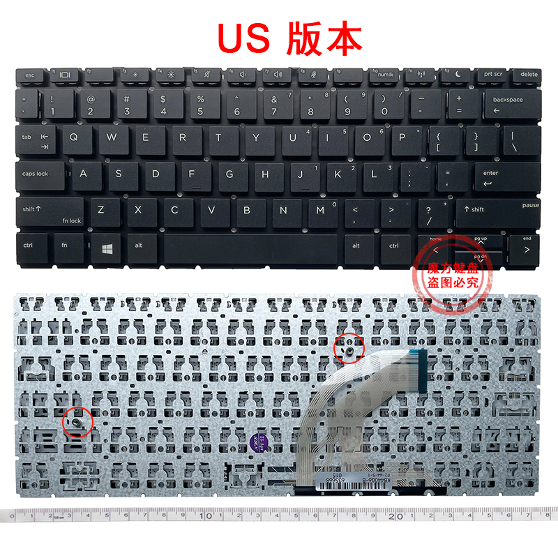 HP惠普430 G6 435 430 G7 HSN-Q14C Q23C键盘ZHAN战 66 Pro 13 G2 - 图0