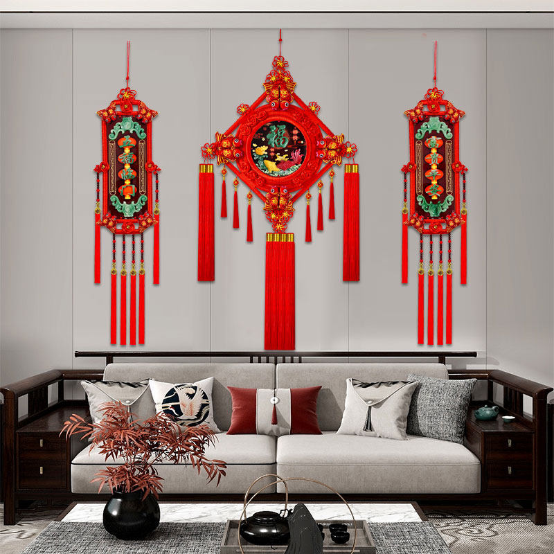 新款3D立体仿玉雕中国结挂件客厅玄关高档福字挂饰过年装饰品,淘宝优惠券,粉丝福利购,淘宝优惠卷