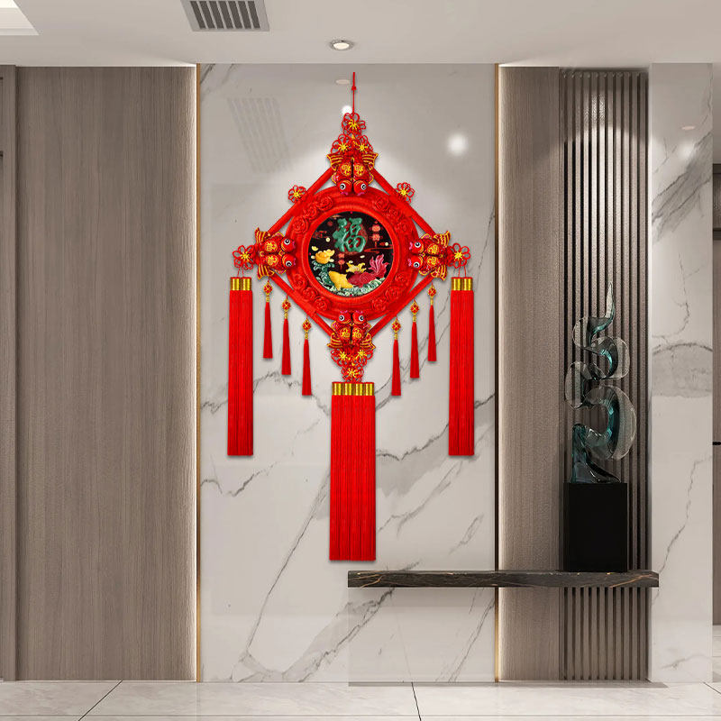 新款3D立体仿玉雕中国结挂件客厅玄关高档福字挂饰过年装饰品,淘宝优惠券,粉丝福利购,淘宝优惠卷