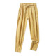 Half elastic waist versatile trousers corduroy