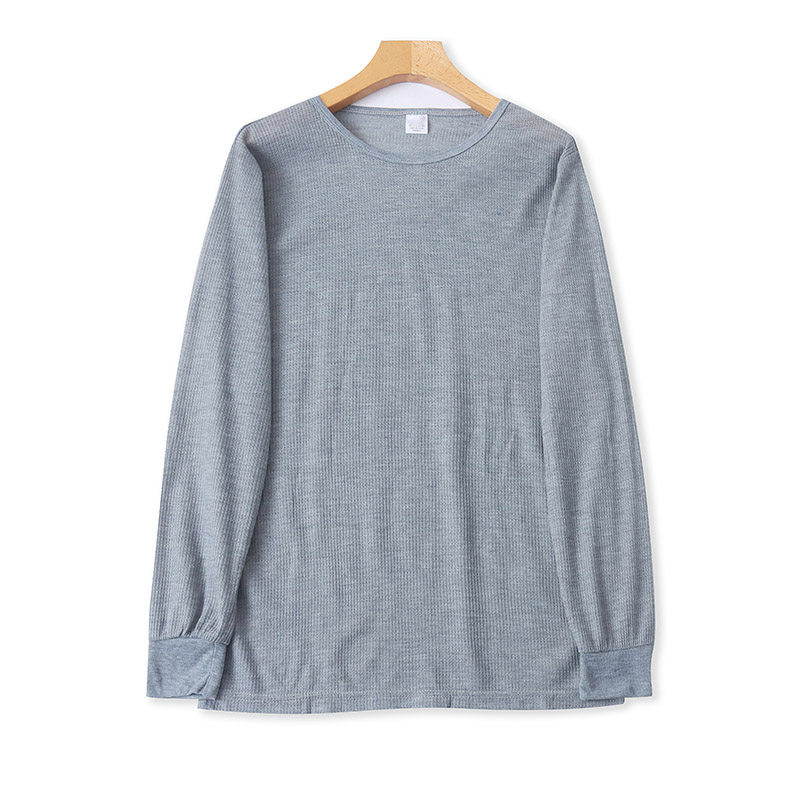 外贸男士保暖内衣 圆领长袖秋衣秋裤秋冬季纯色套头两件套装10244,淘宝优惠券,粉丝福利购,淘宝优惠卷