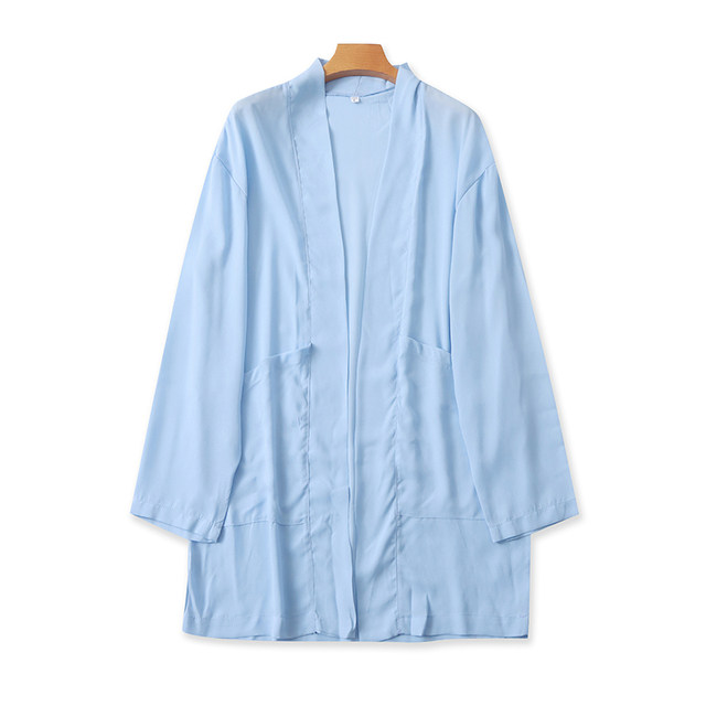 Summer chiffon ແຂນຍາວເຄື່ອງປັບອາກາດ cardigan ປ້ອງກັນແສງແດດສໍາລັບແມ່ຍິງ