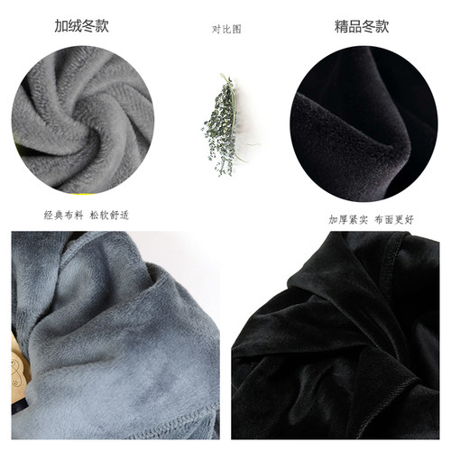 新款加绒加厚大码高腰长裤哈伦裤200斤女裤显瘦弹力运动休闲裤冬 - 图2