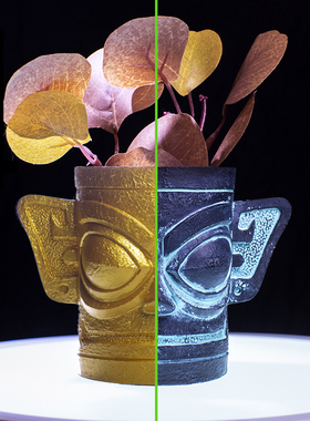 树脂多功能复古茶台收纳筒