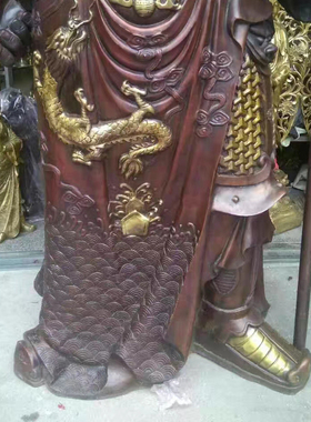 关公雕像大型武财神镇宅落地摆件