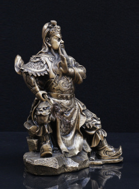 武财神摆件镇宅纯铜供奉关羽像