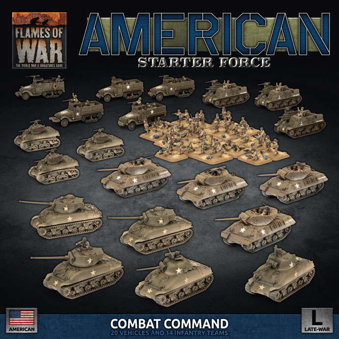 FOW 战火 USAB10 1/100 二战 美国装甲师 战斗群 成军包
