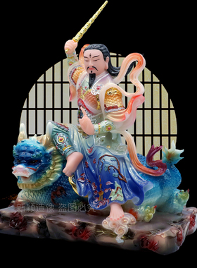 九天应元雷声普化天尊汉白玉神像