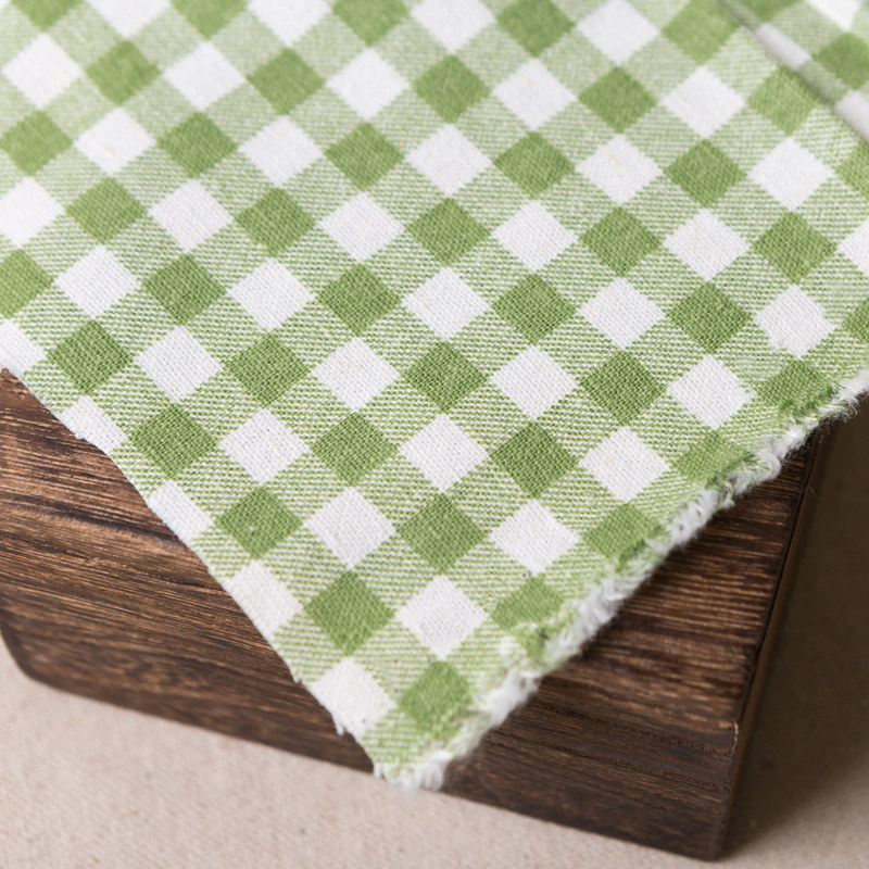 绿色格子日韩棉麻桌布布艺茶几台布圆桌盖布长方形布艺新款可定制,淘宝优惠券,粉丝福利购,淘宝优惠卷