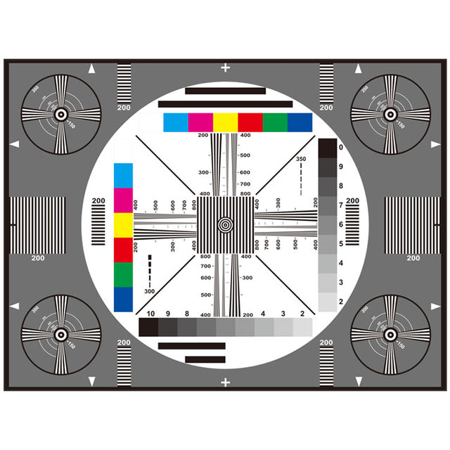 Clarity test card resolution test
