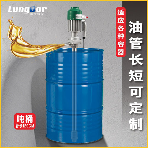 防爆汽油抽油泵电动220V大功率304不锈钢油桶泵抽液泵柴油酒精 - 图1