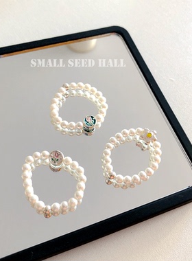 女S925银原创手作煎蛋花郁金香