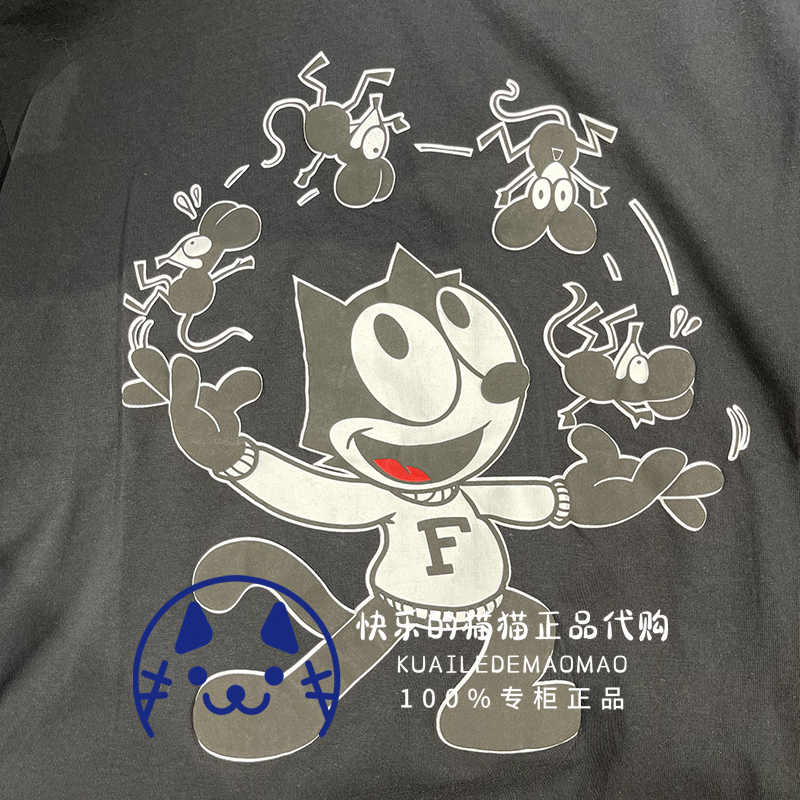 Levis李维斯专柜正品2021 菲力猫男士卡通印花短袖T恤A1248-0000 - 图1