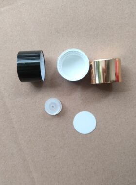 20牙电化铝盖精油瓶金色银色黑色