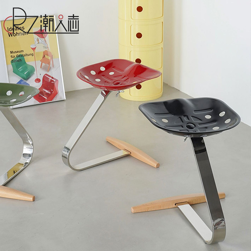 北欧Mezzadro拖拉机椅创意设计师不锈钢餐椅家用网红ins休闲椅子,淘宝优惠券,粉丝福利购,淘宝优惠卷