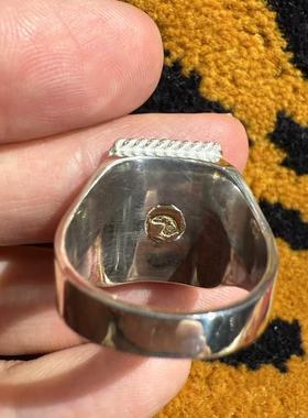 现货 LARRY SMITH 小飞侠女王硬币戒指 分尺码 内侧18K金鹰头刻印