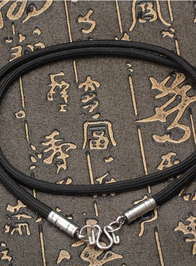 泰国佛牌正品项链进口不锈钢佛牌链纤维绳1挂双挂3挂4挂