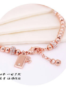 轻奢手链玫瑰金ins冻人网红小众