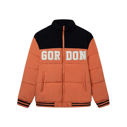 361 chaqueta de plumón corta para hombre con cuello levantado y plumón de pato