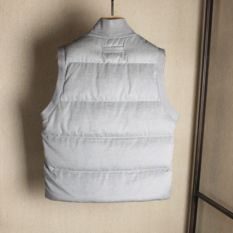 【轻奢老钱风  Z*版】~羊糕毛柔软面料男士加厚款合身休闲羽马甲,淘宝优惠券,粉丝福利购,淘宝优惠卷