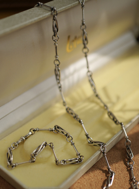 睡莲生生世世925银项链复古