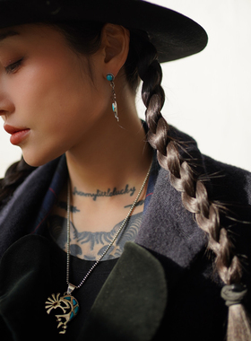 other925纯银绿松石叩叩湃力