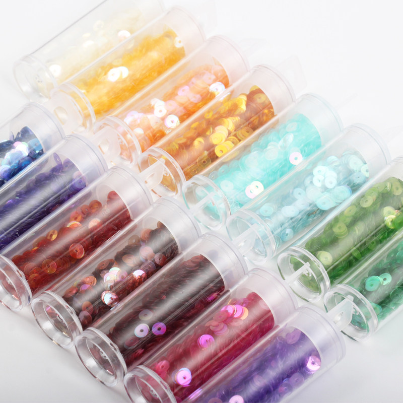 4mm炫彩透明亮片 法式刺绣亮片PET耐高温珠片服装辅料手工diy,淘宝优惠券,粉丝福利购,淘宝优惠卷